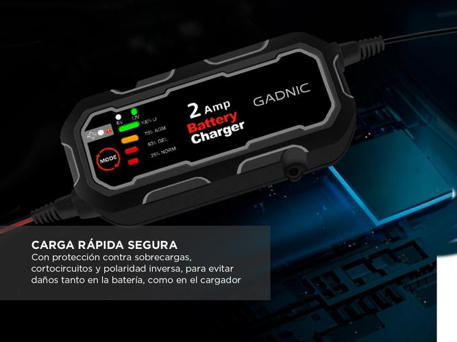 Cargador de Batería Inteligente Gadnic Para Auto  Outlet - 4