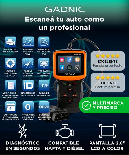 Escáner Automotriz Gadnic TJE966 Universal con Pantalla - 1