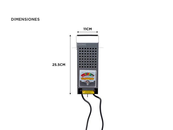 Tester de Batería Gadnic Probador de Baterías  - 3