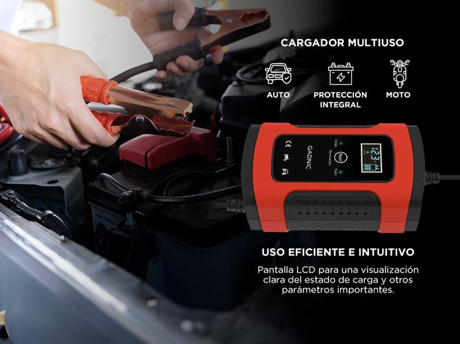 Cargador De Batería Gadnic Para Auto Moto 12V Corte Automático Mantenedor - 2