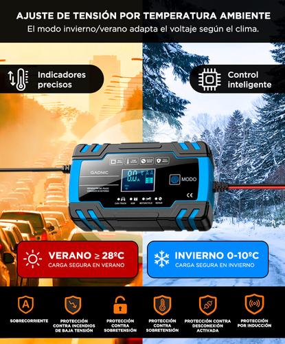 Cargador de Batería Inteligente Gadnic Automatico 12v 8a 24v 4a  - 4