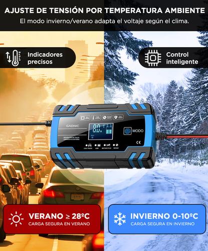 Cargador de Batería Inteligente Gadnic Automatico 12v 8a 24v 4a  Outlet - 4