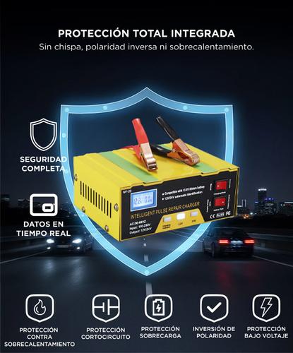 Cargador Inteligente De Batería De Autos y Motos Gadnic Display Digital Apto Gel Ácido Litio - 3