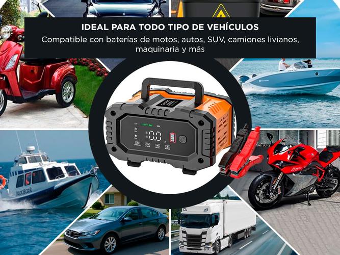Cargador Inteligente De Batería De Autos y Motos Gadnic CBAT-Armor 12V 24V Mantenedor Portátil Apto Gel Acido LiFePo4 - 2