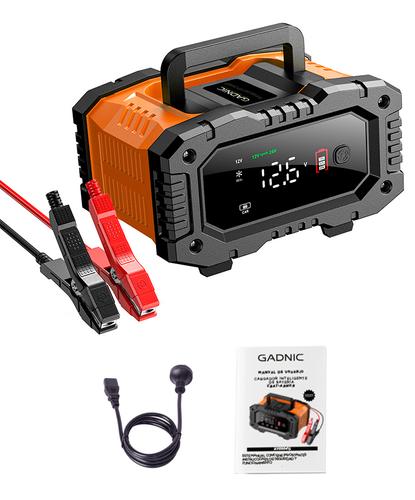 Cargador Inteligente De Batería De Autos y Motos Gadnic CBAT-Armor 12V 24V Mantenedor Portátil Apto Gel Acido LiFePo4 - 6