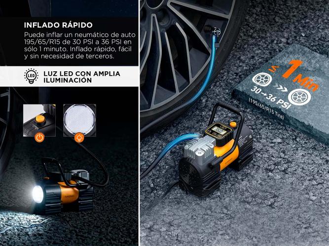 Compresor De Aire Portátil Gadnic Para Neumáticos 12V - 2