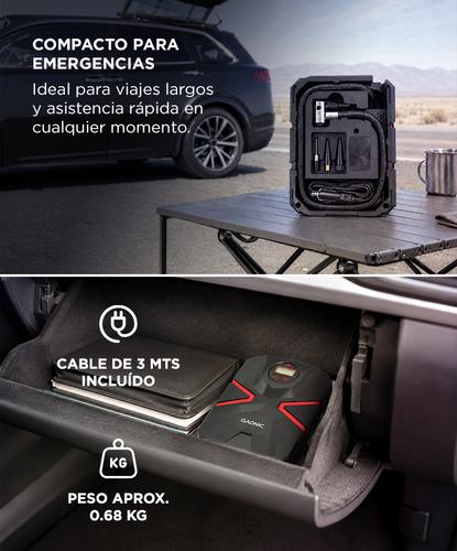 Inflador Portatil Gadnic Luz LED Ideal Autos  - 3