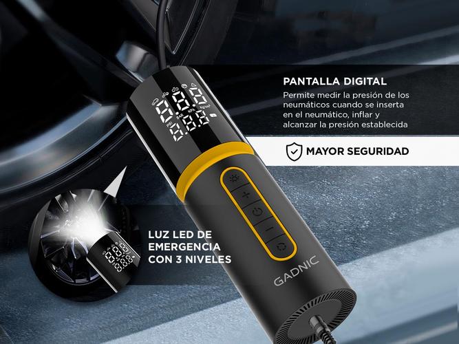 Compresor De Aire Portátil Gadnic 100W  - 2