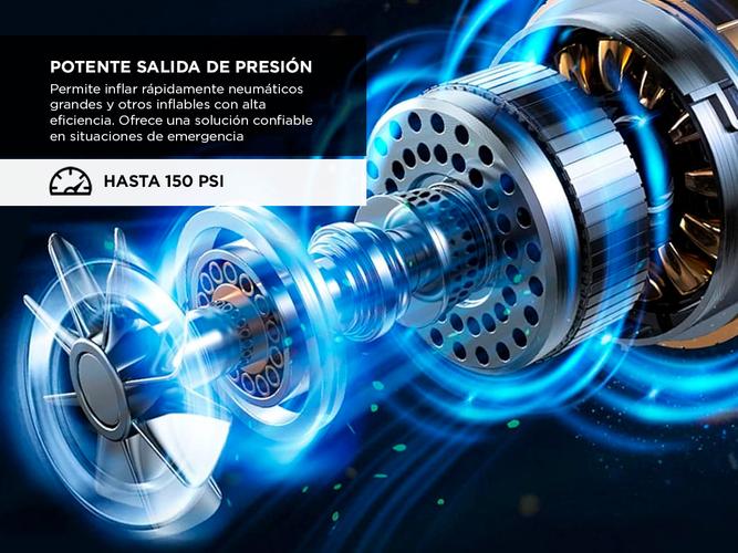 Compresor De Aire Portátil Gadnic 100W  - 3