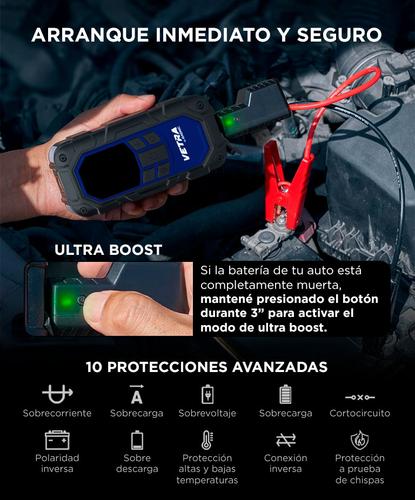 Arrancador de Bateria Inflador Portatil  Vetra by Gadnic 12V Compresor Para Autos - 2