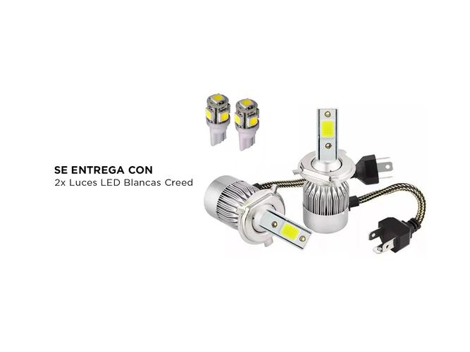 Kit x2 Led Creed Gadnic Cob  H7 H1 H11 H8 1224v  - 4