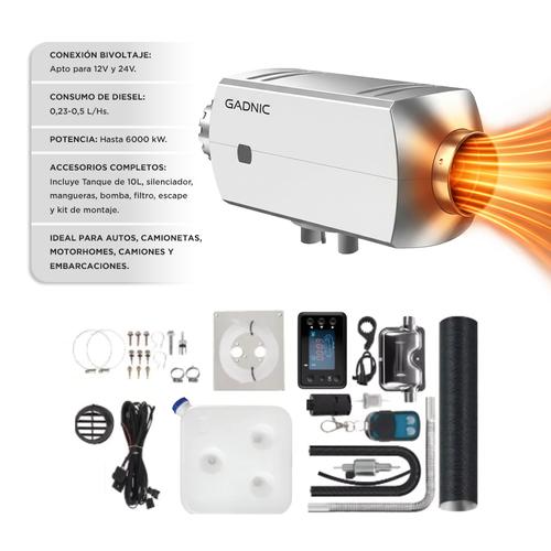 Calentador de Aire Diesel GADNIC Para Vehículos 5KW 12V 24V Aluminio Calefacción   - 0