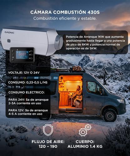 Calentador de Aire Diesel GADNIC Para Vehículos 5KW 12V 24V Aluminio Calefacción   - 4