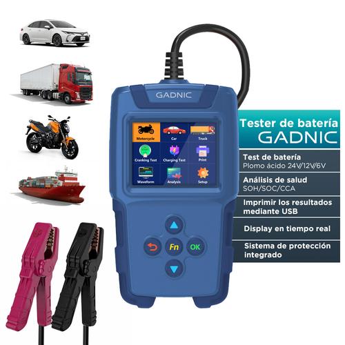 Tester de Arranque Analizador de Batería VETRA  By Gadnic 24V 12V 6V Diagnóstico Completo - 0