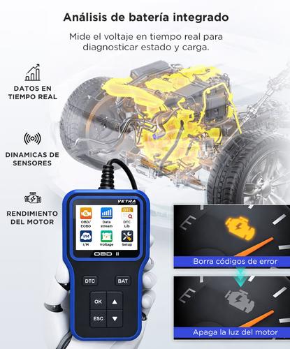 Escaner Automotriz OBD2 V302 Vetra by Gadnic 12V Multimarca Profesional - 3