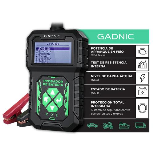 Tester De Arranque De Batería Gadnic 12V Diagnóstico Completo - 0