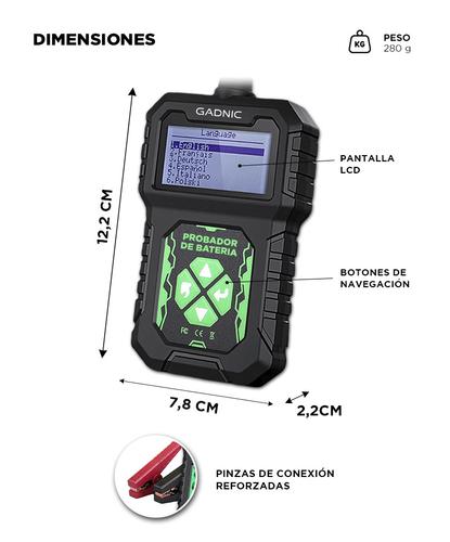 Tester de Arranque de Batería VETRA By Gadnic 12V Diagnóstico Completo - 5
