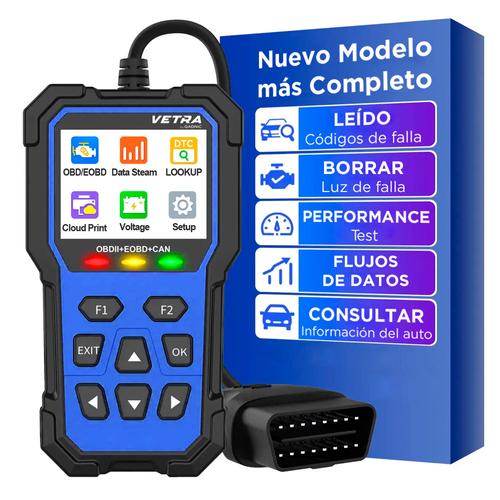 Scanner Batería OBD2 VETRA By Gadnic  Diagnóstico Motor  Multilenguaje - 0