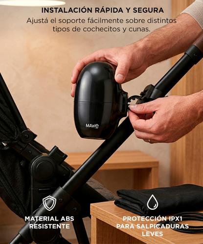 Mecedor Automático Para Cochecito Mawe by Gadnic Bebé Recargable  - 4