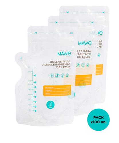 Bolsas De Almacenamiento Leche Materna Mawe By Gadnic 100 Unidades Cierre Hermético Contenedoras  - 6