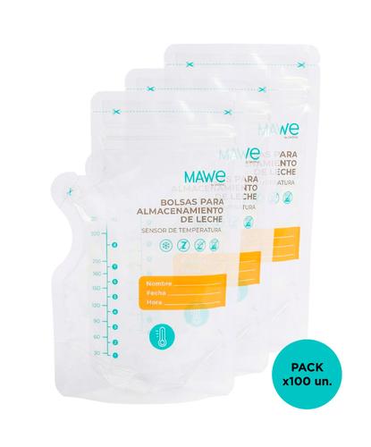 Bolsas De Almacenamiento Leche Materna Mawe By Gadnic 100 Unidades Cierre Hermético Contenedoras  - 6