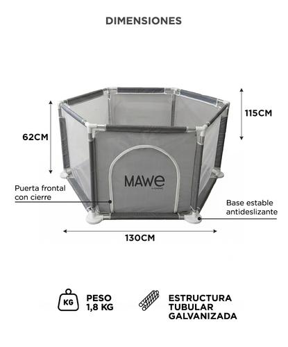 Corralito Plegable Bebe Hexagonal Mawe by Gadnic Tela Oxford 210D - 5