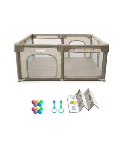 Corral Para Bebes Mawe By Gadnic 120cm Alfombra Anillos De Agarre Espuma Protectora - 6