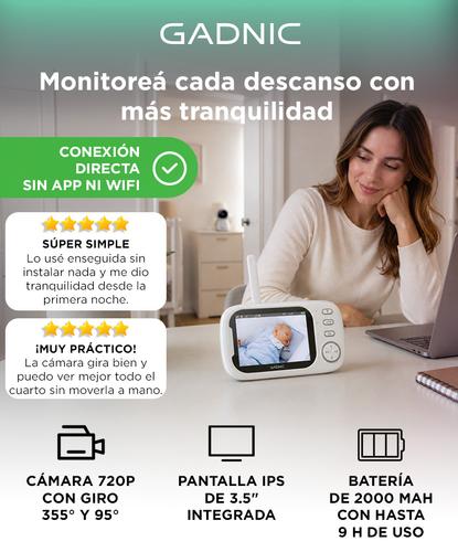 Baby Call Monitor De Bebé Gadnic Pantalla IPS 3.5