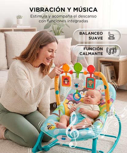 Silla Mecedora Bebé MAWE By Gadnic Vibración Música Con Arnés y Juguetes - 2