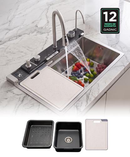 Bacha De Cocina Inteligente Rieti By Gadnic Panel Digital Acero Inoxidable - 6