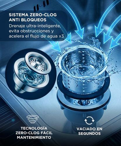 Bacha de Cocina Inteligente Rieti by Gadnic 75 cm Set Completo Acero Inoxidable 304 - 3