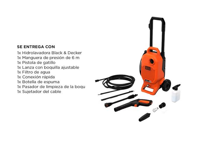 Hidrolavadora Black & Decker 1800W 125 Bar BEPW1800T-AR - 5