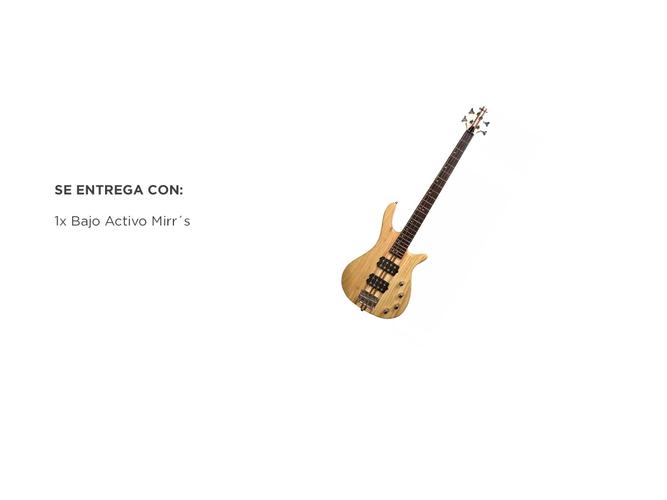Bajo Activo Mirr`s KBB640N 2 Microfonos Dobles Clavijas Tipo Gotoh - 5