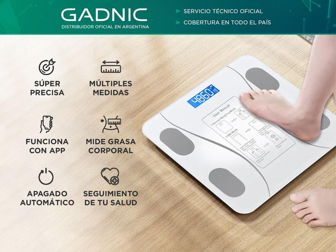 Balanza de Baño Gadnic Digital con APP - 1