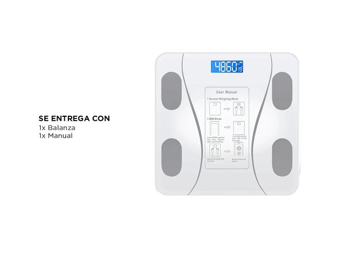 Balanza de Baño Gadnic Digital con APP - 4