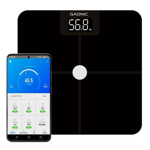 Balanza Digital Inteligente GADNIC BT Corporal 180kg Bioimpedancia - 0