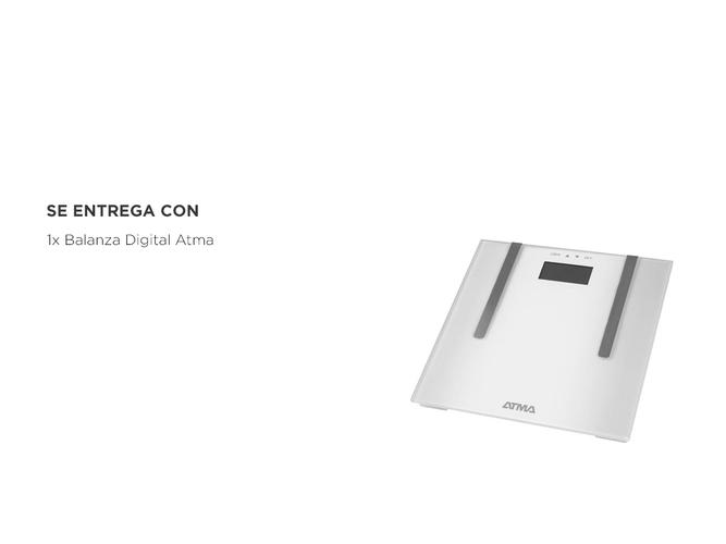 Balanza Personal Digital Atma Indicador de Grasa Corporal Capacidad 150Kg Blanca  - 5