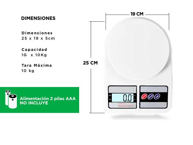 Balanza De Cocina Gadnic 1gr a 10Kg Digital - 4