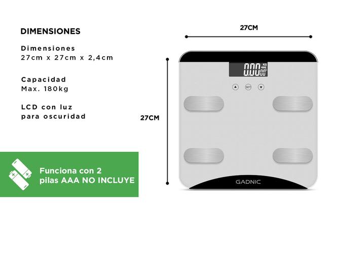 Balanza Digital Gadnic G13 Electrica Control Grasa - 4