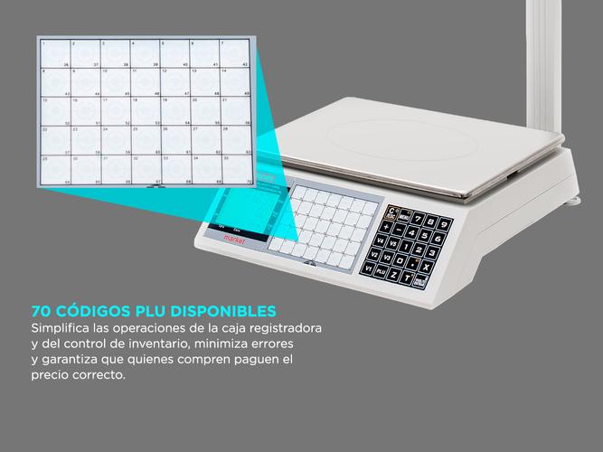 Balanza Comercial Moretti Market 30Kg 70 PLU 5 Vendedores Conexion PC / Impresor ticket - 2