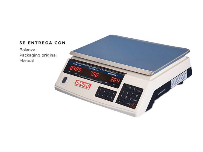 Balanza Comercial Moretti LAP 15Kg mostrador - 5