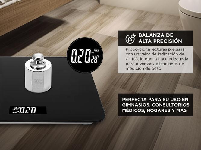 Balanza Digital de Baño Gadnic 180 kg Vidrio Reforzado - 2