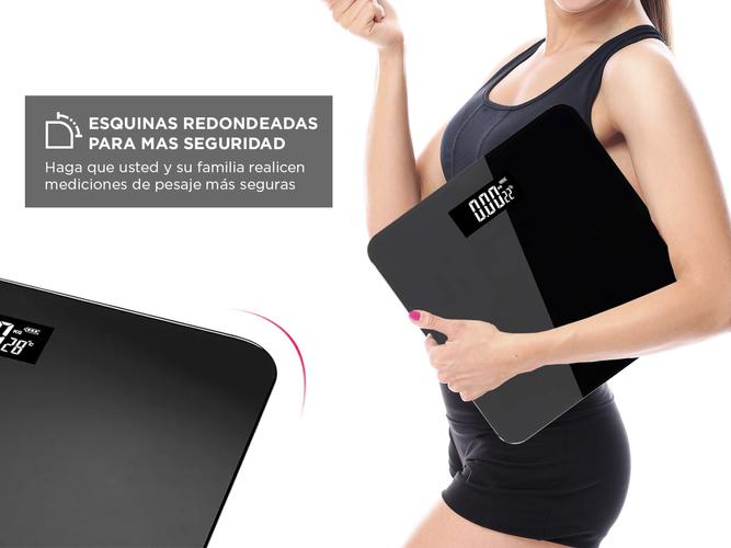 Balanza Digital de Baño Gadnic 180 kg Vidrio Reforzado - 3
