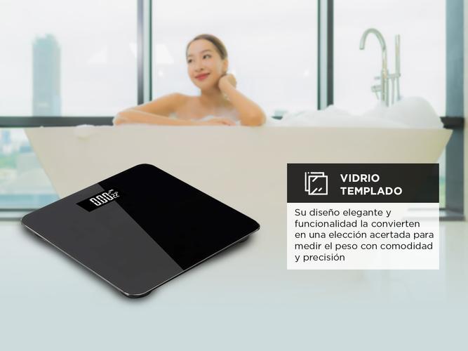 Balanza Digital de Baño Gadnic 180 kg Vidrio Reforzado - 4