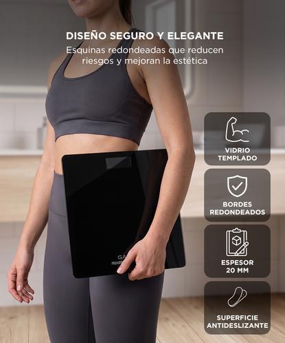 Balanza Digital de Baño Gadnic 180 kg Vidrio Reforzado - 3