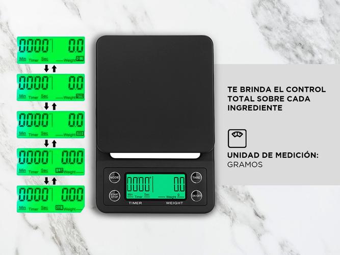 Balanza Digital de Cocina Gadnic Barista Con Temporizador Outlet - 2
