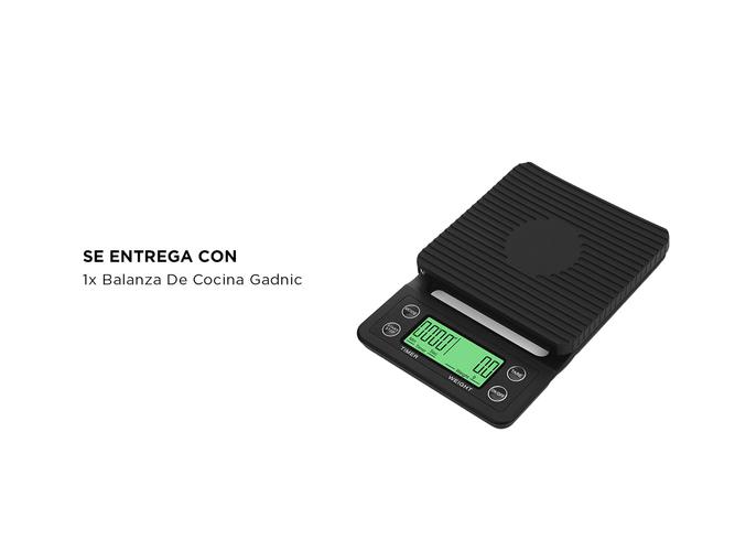Balanza Digital de Cocina Gadnic Barista Con Temporizador - 6