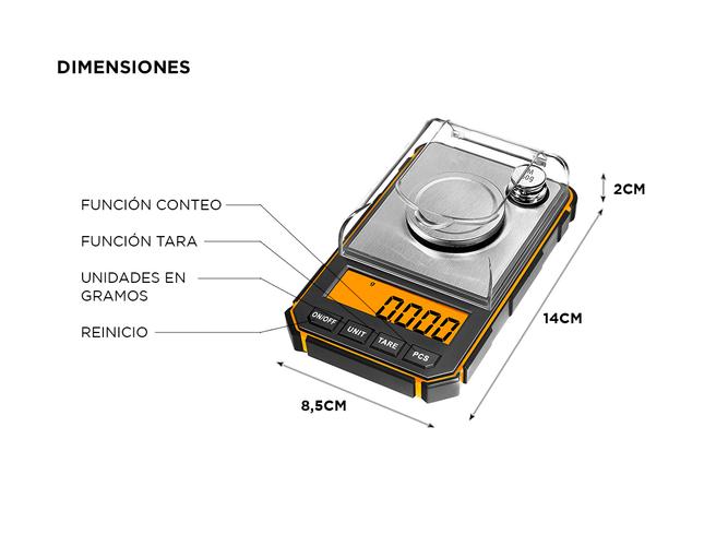 Balanza De Precisión Miligramos Gadnic 0001 Gramos A 50 Gramos Portatil - 3