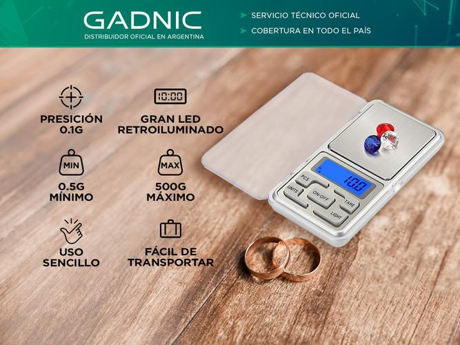 Mini Balanza Portatil Gadnic  Digital 01 A 500 Grs - 1