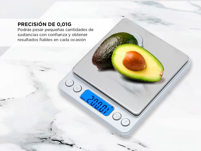 Balanza Digital De Precisión Gadnic De 001 Grs A 500 Grs Con Luz - 2